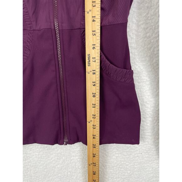 Lululemon Dance Studio III Jacket Women’s Size 6 Reversible Plum Hooded‎ Zip - Picture 4 of 10